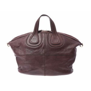 Givenchy Strap Handbag Leather Nightingale Brown
